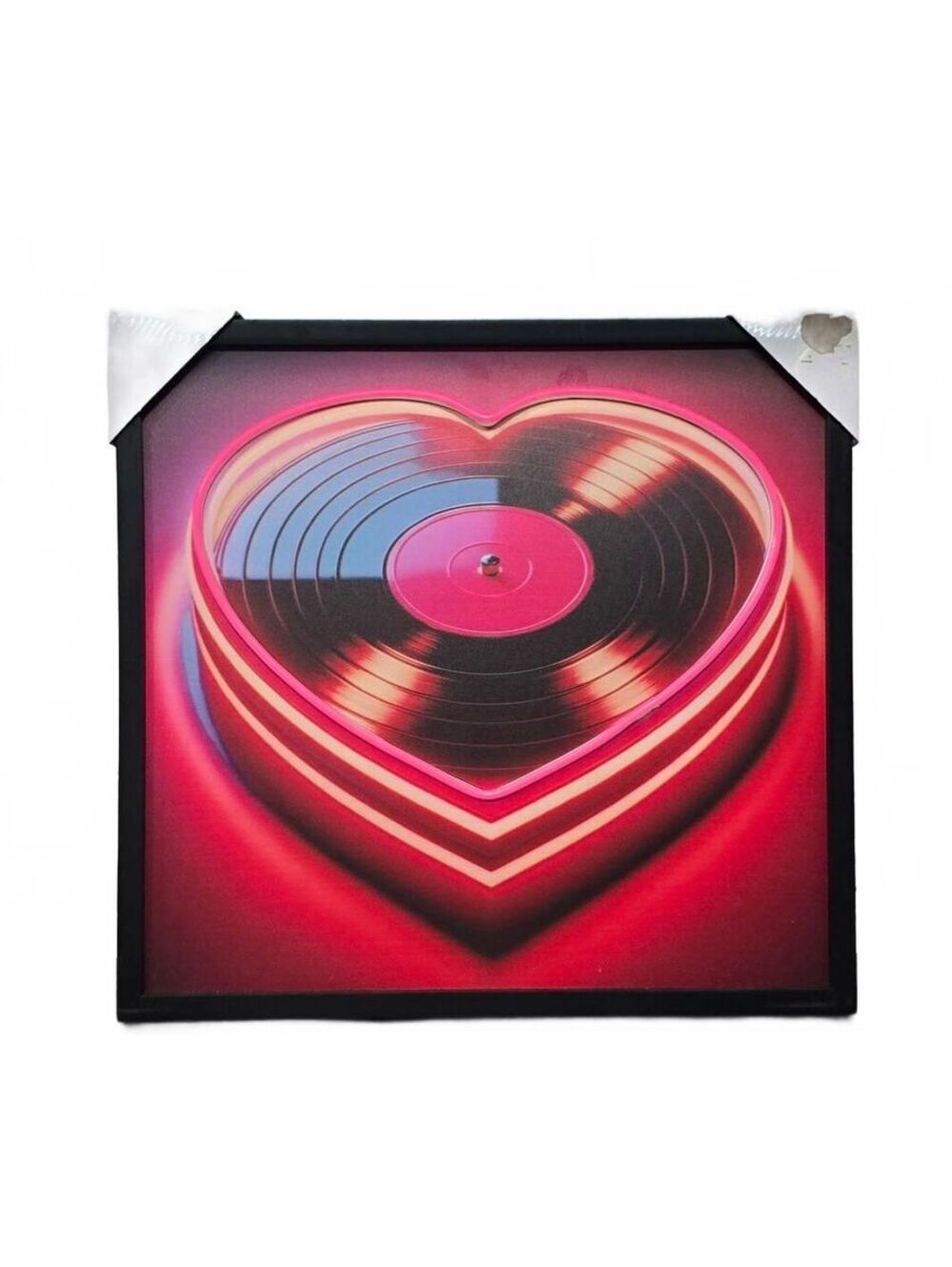 Heart Neon Light Vinyl Record Wall Art